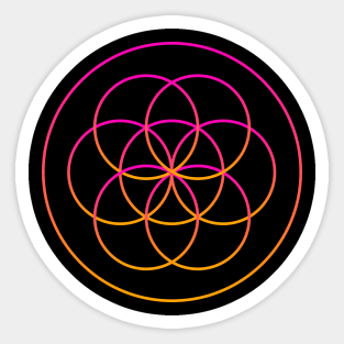 Psychedelic Sacred Geometry Sticker